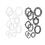 Lace Scrapbook Paper Decorative Crafting Supply Oval 20 pcs 4