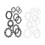Lace Scrapbook Paper Decorative Crafting Supply Oval 20 pcs 6