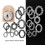 Lace Scrapbook Paper Decorative Crafting Supply Oval 20 pcs 8