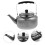 FOXNOVO Stainless Steel Water Kettle Silver 1.7L 8