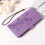 Purple Butterfly Flower Leather Phone Case for iPhone 14 7