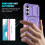 Purple Shockproof Case for Samsung Galaxy S22 6.1 inch with 3