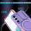 Purple Shockproof Case for Samsung Galaxy S22 6.1 inch with 4