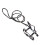 Cat Harness and Leash Set Japanese Style Black Flower 3