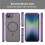 Magnetic Translucent Matte iPhone 16e Case Purple 2