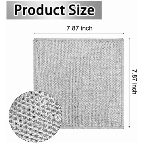 Wire Dishwashing Rags Double-Layer Non-Scratch 6 pcs 1