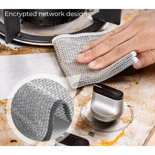 Wire Dishwashing Rags Double-Layer Non-Scratch 6 pcs 2
