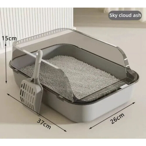 Kitty Sandbox Semi-Enclosed Cat Litter Box 1