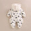 Baby snowsuit hooded romper for winter 4
