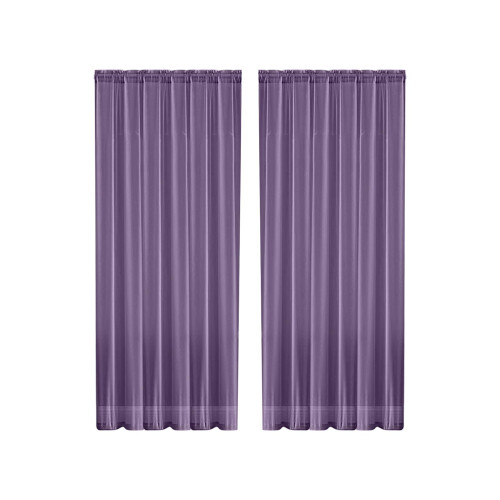 Translucent Voile Sheer Curtains 52x84 Double Rod Pocket 2