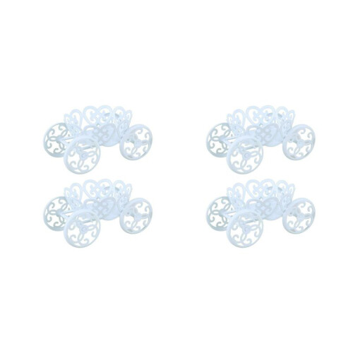 4-Pack Single Princess Carriage Cupcake Stand Holder Display 1