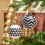 Christmas Ball Ornaments White Black Plastic 6 pcs 5