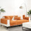 Sofa Cushion Cover Orange Polyester 47.24 x 27.56 in 6