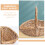 Valentine's Day Picnic Basket Woven Wicker 1 Set 5