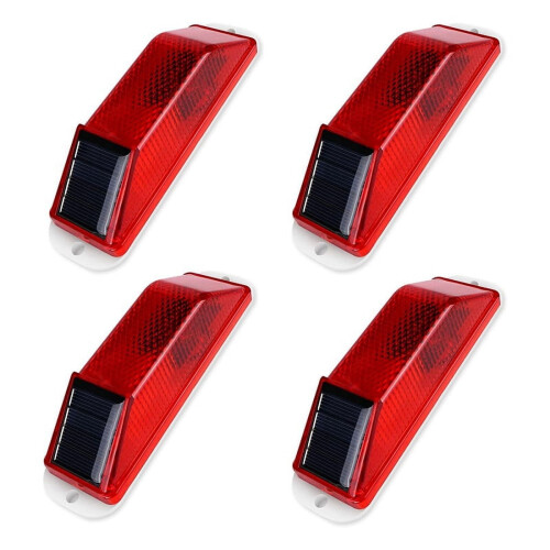 Solar Warning Light with Magnetic Base Waterproof LED