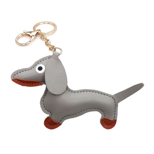 Dachshund Keychain PU Leather 1 Piece
