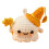 Halloween Ghost Crochet Keychain White Charm 1pc 1