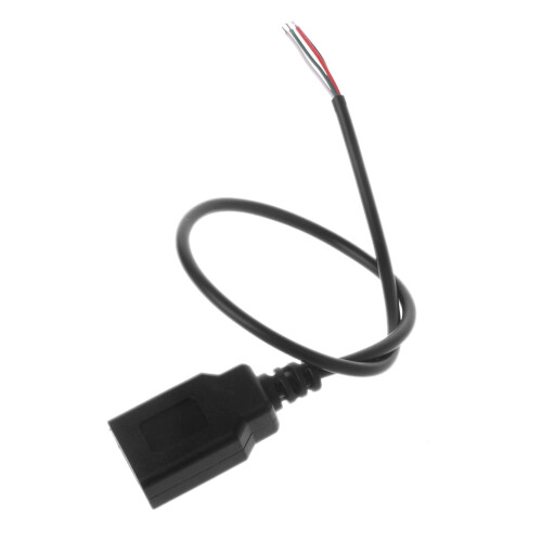 USB 2.0 Type A female jack pigtail cable 4-wire 2