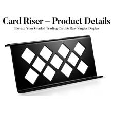 24 Pcs Trading Card Risers for Trade Shows, Display Cases, and Card Vendors,for Sports Cards & Trading Card Games