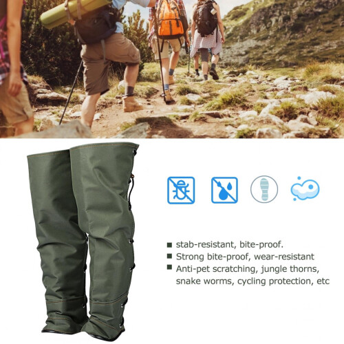 Anti-bite gaiter leg protection military green 2