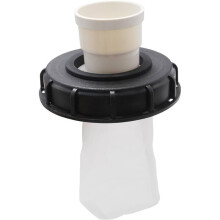 163mm IBC Ton Drum Fittings Plastic Cap with Filter Straight Rainwater Filter Cover Washable