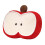 Apple-Shaped Pillow Cushion Red White Plush 19.7 Inch 1
