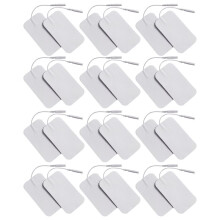Electrode Pads 2x4" 24Pcs 3rd Gen Reusable Tens Unit Pads Replacement SM Electrodes Compatible for TENS