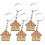 Wood Keyring Key Holder 5 Pieces 1