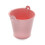 Galvanized Metal Ice Bucket with Handle Pink 5 Pcs 6