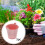 Galvanized Metal Ice Bucket with Handle Pink 5 Pcs 7