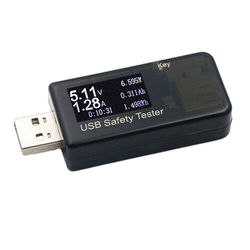 USB Security Tester USB Current Voltage Meter Capacitance and Power Testing Mobile Phone Charger Safety Monitor