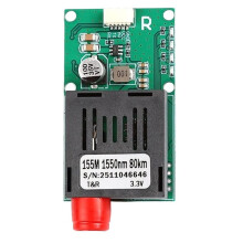 80KM TTL Optical Transceiver Module FC Interface Fiber Transceiver Optical Terminal Equipment AV/VCC/GND RX
