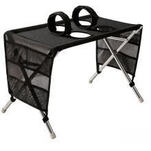 Stainless Steel Detachable Pet Grooming Bed Anti Scratch Bite Small Dog Hammock Bathing Table for Puppy Black