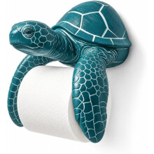 Sea Turtle Toilet Paper Holder,Wall Mount Resin Bathroom Decor,Resin Sea Turtle Toilet Paper Holder for Coastal Bathroom