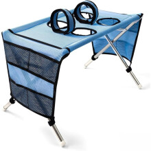 Stainless Steel Detachable Pet Grooming Bed Anti Scratch Bite Small Dog Hammock Bathing Table for Puppy Bluer