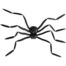 Géant Ballon Araignée D'Halloween 4D, Ballon en Aluminium Noir, Décoration de Fête D'Halloween, Décor D'Horreur Intérieur et Extérieur