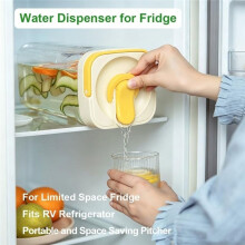 Refrigerator Water Dispenser 3.5L, Water Bottle with Locking Lid, Portable Beverage Container, for RVs