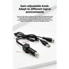 HDTV Signal Booster Low Noise High Gain 2-Stage TV Antenna Signal Booster Amplifier USB Powered Easy Installation