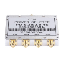 SMA Microstrip Power Splitter 1 to 4 RF Microstrip Power Splitter Combiner 380-2800MHZ for CDMA LTE 2.4 GHz Wi-Fi L-Band