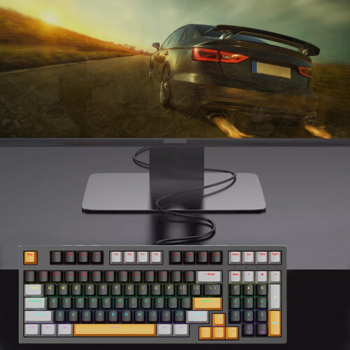 Mechanical Keyboard Russian Layout Wired Hot-Swap