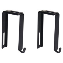 12PCS No Drill Hook Adjustable Cubicle Hangers Metal Wardrobe Hook Partition Hanger Universal Cubicle Hooks Accessories