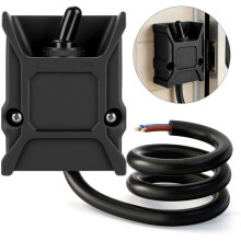 Wired Toggle  12V 30A Heavy Duty Waterproof Toggle  SPST /Off 2 Pin Latching Rocker , RV, Automotive