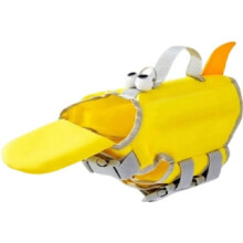 Adjustable Dog Life Jacket Waterproof Puppy Surfing Clothes Breathable Hand Carried Dog Life Saver Swimsuits S