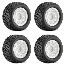 RC Off Road Buggy Banden Vervangende Wiel Banden voor 1/14 1/16 voor MJX RC Truck voor ARRMA Kraton voor Wit
