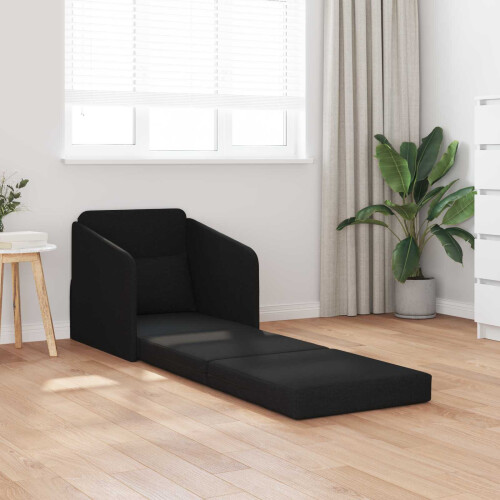 VidaXL vidaXL Folding Sofa Bed Black 65 x 80 x 83 cm Fabric