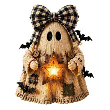 Halloween Wooden Decorations, Handcrafted Rustic Farmhouse Tabletop Decor, Gift for Home Decor Lovers B