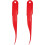 2pcs Shrimp Deveiner and Peeler Set, Long-Lasting Plastic Material, Ergonomic Handle, Quick Peeling Red 1