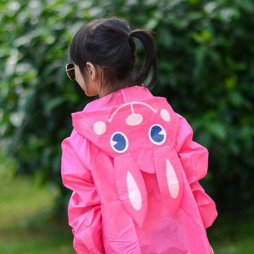 Raincoat for Boys Cartoon Hooded Waterproof Jacket 1