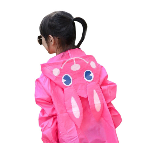 Raincoat for Boys Cartoon Hooded Waterproof Jacket 2