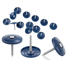 300 Pack Plastic Cap Nails, 1 Inch Round Roofing Nails,for House Wrap, Film, Insulation Board, Waterproof Membrane